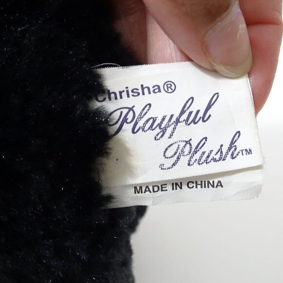 Chrisha Playful Plush Black Monkey Stuffed Animal With Red Sunglasses Whistles - Picture 6 of 8